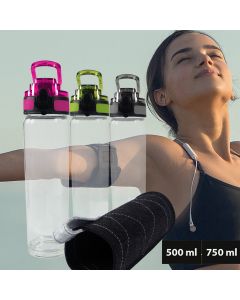 Glasflasche mit Filzhülle